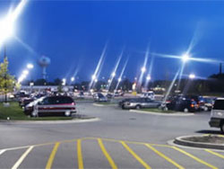 Parking Lot Light Installation
